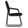 OfficeSource | Value Collection | Sled Base Guest Chair with Antimicrobial Vinyl Upholstery and Black Frame - Image 4
