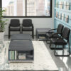 OfficeSource | Value Collection | Sled Base Guest Chair with Antimicrobial Vinyl Upholstery and Black Frame - Image 11