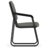 OfficeSource | Value Collection | Sled Base Guest Chair with Antimicrobial Vinyl Upholstery and Black Frame - Image 3