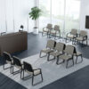 OfficeSource | Value Collection | Sled Base Guest Chair with Antimicrobial Vinyl Upholstery and Black Frame - Image 10