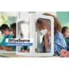 OfficeSource | SafeGuard Barrier | All Plastic Tri-Fold Screen w/Window and Clear Side Panels - 20'' x 24'' Window - Image 3