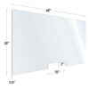 OfficeSource |SafeGuard Barrier Collection | Clear Acrylic Screen with Transaction Cutout - 60''W x 30''H