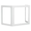 OfficeSource | SafeGuard Barrier | All Plastic Tri-Fold Screen w/Window and Clear Side Panels - 20'' x 24'' Window
