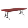 OfficeSource | Colorful Blow Mold Folding Tables | Adjustable Height Blow Mold Table - 72'' x 30'' - Image 3