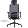 OfficeSource | Palma | High Back, Ribbed Mesh Task Chair & Headrest - Image 15