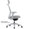 OfficeSource | Palma | High Back, Ribbed Mesh Task Chair & Headrest - Image 8
