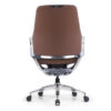 OfficeSource | Veneto | Executive Mid-Back Chair with Polished Aluminum Frame - Image 4