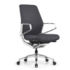 OfficeSource | Veneto | Executive Mid-Back Chair with Polished Aluminum Frame - Image 2