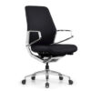 OfficeSource | Veneto | Executive Mid-Back Chair with Polished Aluminum Frame - Image 3