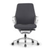 OfficeSource | Veneto | Executive Mid-Back Chair with Polished Aluminum Frame - Image 8