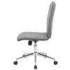 OfficeSource | Ridge | Executive Mid Back Armless, Ribbed Back Task Chair  w/Chrome Base - Image 22
