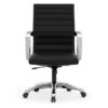 OfficeSource | Tre Lite Collection | Executive Mid Back Chair with Chrome Frame - Image 8
