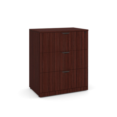OfficeSource | OS Laminate Lateral Files | 3 Drawer Lateral File Cabinet - Image 2