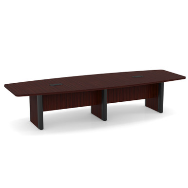OfficeSource | OS Conference Tables | Boat Shaped Conference Table with Elliptical Base - Image 4