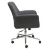 OfficeSource Bolster Collection Mid Back Swivel Chair with 5 Star Chrome Base - Image 2