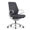 OfficeSource | Veneto | Executive Mid-Back Chair with Polished Aluminum Frame - Image 14