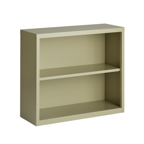OfficeSource Steel Bookcase Collection 2 Shelf Metal Bookcase, 30'' High - Image 10