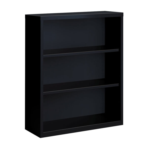 OfficeSource Steel Bookcase Collection 3 Shelf Metal Bookcase, 42'' High - Image 10