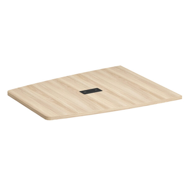 OfficeSource | Conference/Multi-Purpose Tables | Half Boat Shape Top - Requires Base - 60.5'' - Image 12