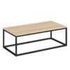 OfficeSource | Lenox | 24'' x 48'' Rectangular  Quartz Top Coffee Table with Black Metal Base - Image 15