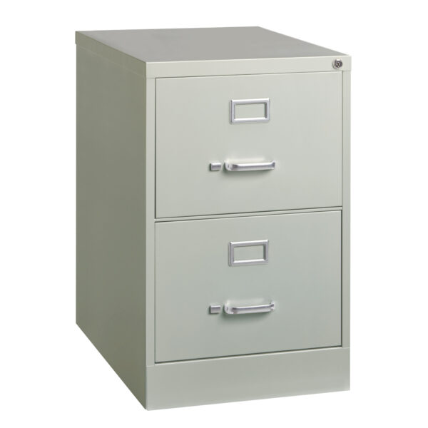 OfficeSource Steel Vertical File Collection 2 Drawer Vertical File Cabinet, 26.5'' Deep, Letter - Image 10