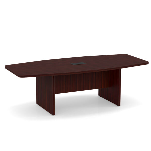 OfficeSource | OS Conference Tables | Boat Shaped Conference Table with Slab Base - 95'' - Image 9