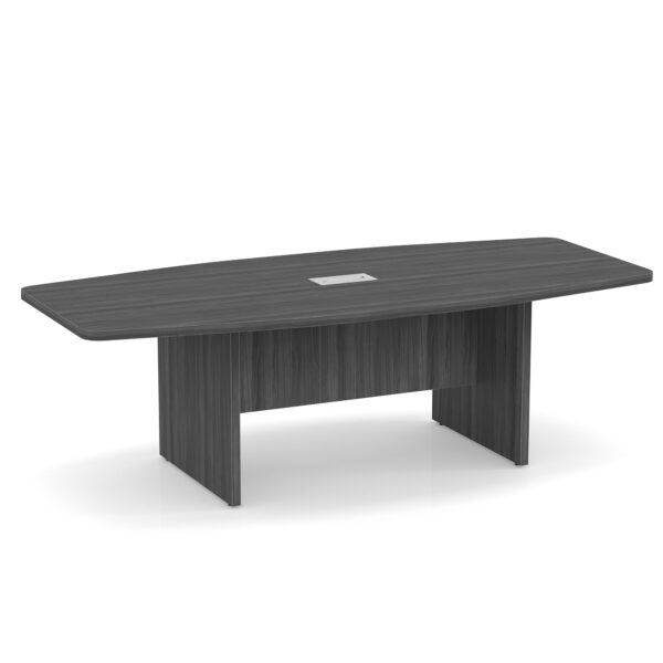 OfficeSource | OS Conference Tables | Boat Shaped Conference Table with Slab Base - 95'' - Image 9