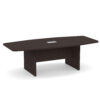 OfficeSource | OS Conference Tables | Boat Shaped Conference Table with Slab Base - 95'' - Image 9