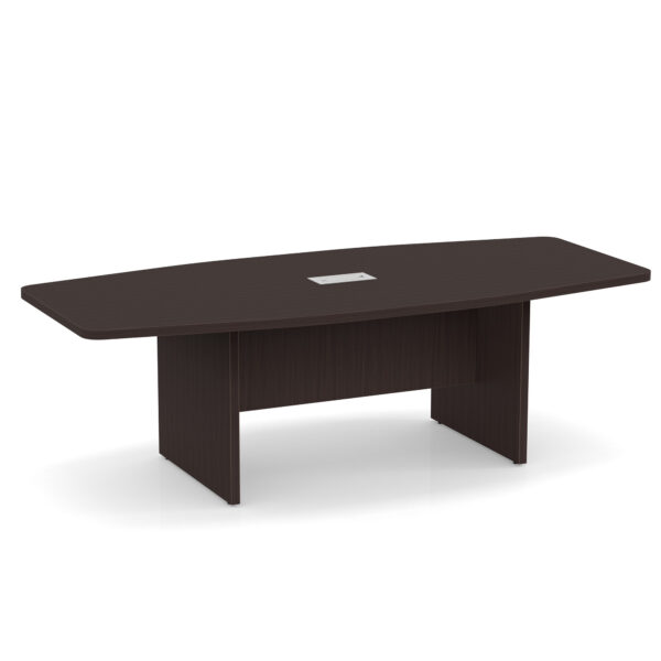 OfficeSource | OS Conference Tables | Boat Shaped Conference Table with Slab Base - 95'' - Image 9