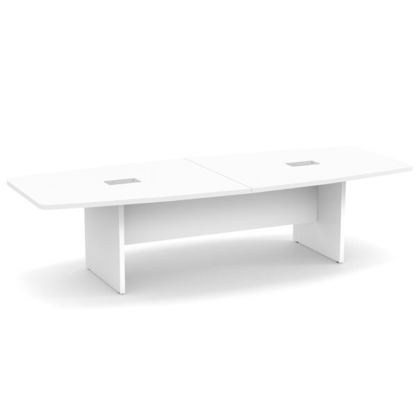 OfficeSource | OS Conference Tables | Boat Shaped Conference Table with Slab Base - 10' - Image 8