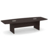 OfficeSource | OS Conference Tables | Boat Shaped Conference Table with Slab Base - 10' - Image 8
