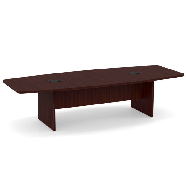 OfficeSource | OS Conference Tables | Boat Shaped Conference Table with Slab Base - 10' - Image 8