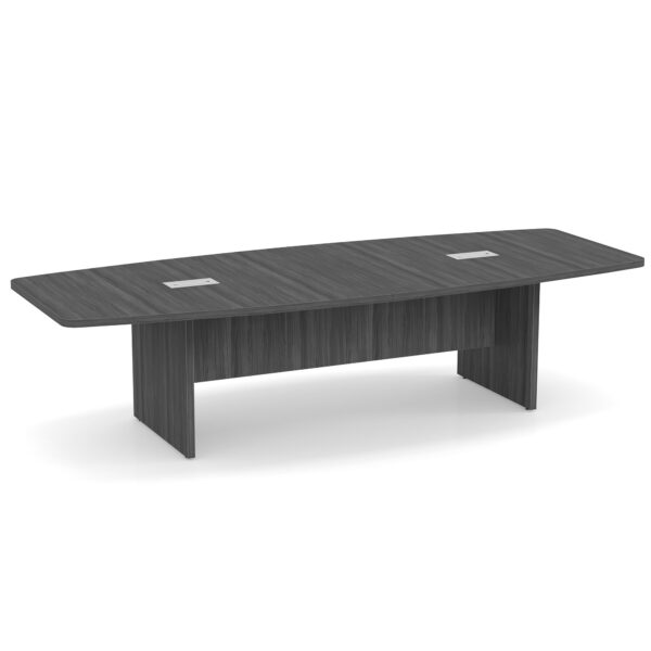 OfficeSource | OS Conference Tables | Boat Shaped Conference Table with Slab Base - 10' - Image 8
