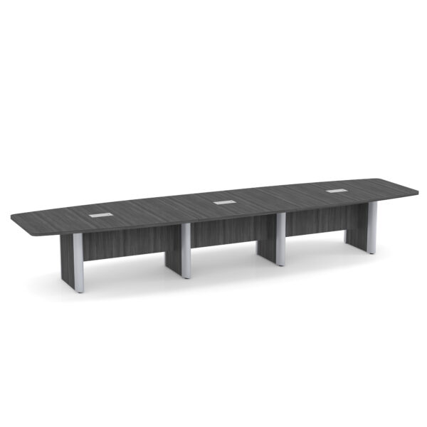 OfficeSource | OS Laminate Conference Tables | Expandable Boat Shaped Conference Table with Elliptical Base - 16' - Image 7