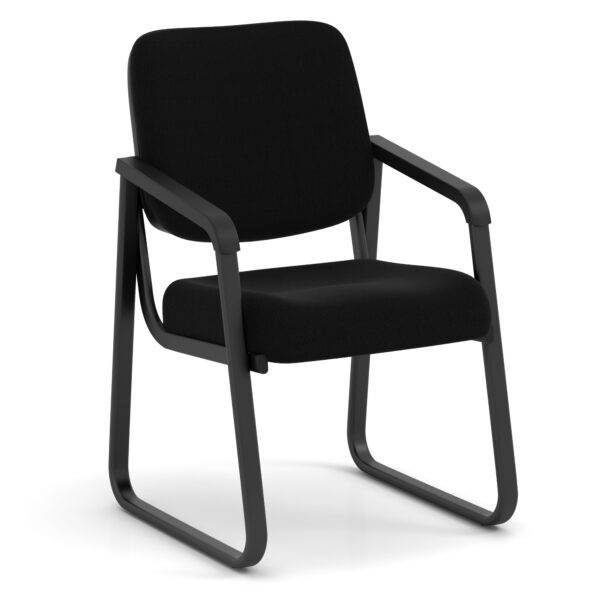 OfficeSource | Value Collection | Sled Base Guest Chair with Black Frame - Image 11