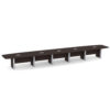 OfficeSource | OS Laminate Conference Tables | Expandable Boat Shaped Conference Table with Elliptical Base - 23.8' - Image 7