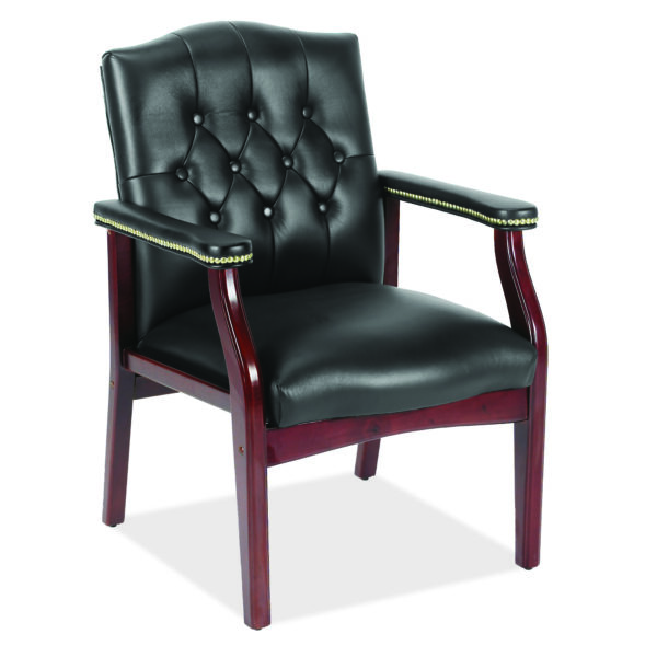 OfficeSource | Lancaster Collection | Guest Chair with Mahogany Frame - 27''D - Image 8
