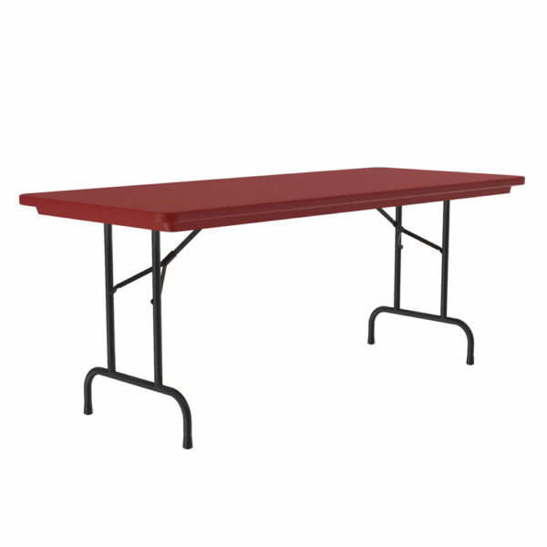 OfficeSource | Colorful Blow Mold Folding Tables | Fixed Height Blow Mold Table - 72'' x 30'' - Image 11