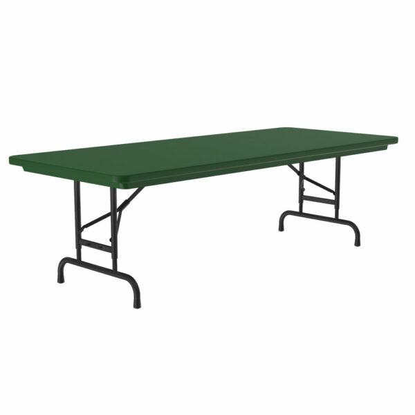 OfficeSource | Colorful Blow Mold Folding Tables | Adjustable Height Blow Mold Table - 60'' x 30'' - Image 13