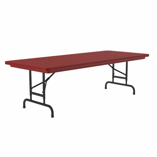 OfficeSource | Colorful Blow Mold Folding Tables | Adjustable Height Blow Mold Table - 60'' x 30'' - Image 13
