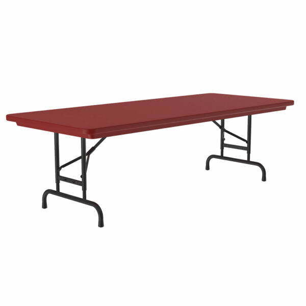 OfficeSource | Colorful Blow Mold Folding Tables | Adjustable Height Blow Mold Table - 72'' x 30'' - Image 13