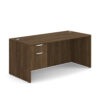 OfficeSource OS Laminate Collection Single 3/4 Pedestal Desk - 66'' x 30'' - Image 9