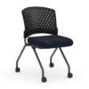 OfficeSource | Perch | Armless Nesting Chair with Casters - Fabric - Image 8