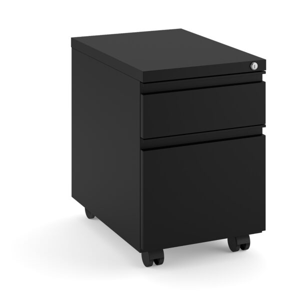 OfficeSource Metal Pedestals 2 Drawer Metal File and Box Pedestal - 22''D - Image 8